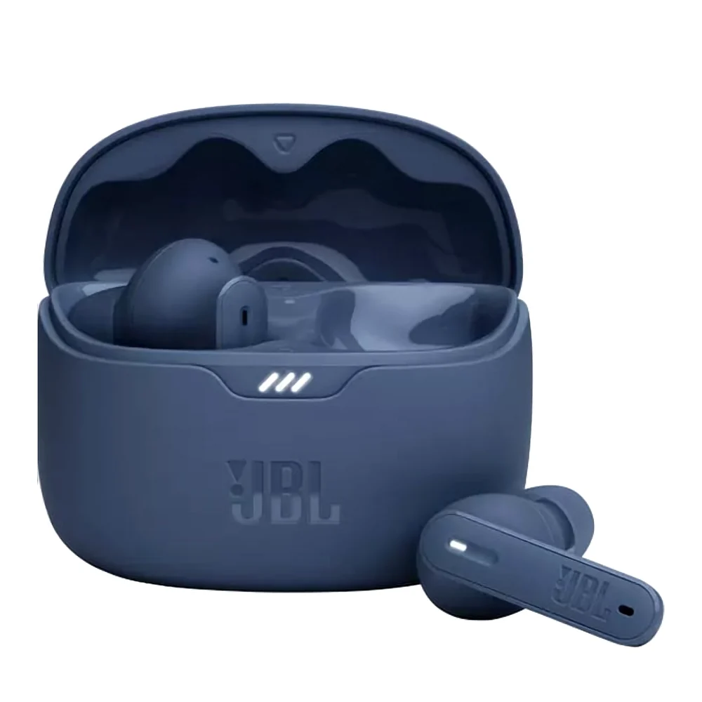 JBL Tune Beam Wireless ANC Earbuds (TWS) with Mic, Customized Extra Bass EQ, 48 Hrs Battery and Quick Charge, 4-Mics, IP54, Ambient Aware & Talk-Thru, Headphones App, Bluetooth 5.3