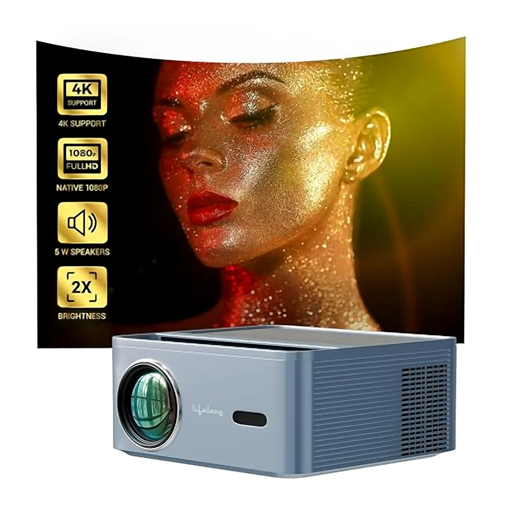 Lifelong Electronics PixelBeam Smart Projector | Android, 1080P Full HD Native & 4K Ultra HD Support | 7500 Lumens