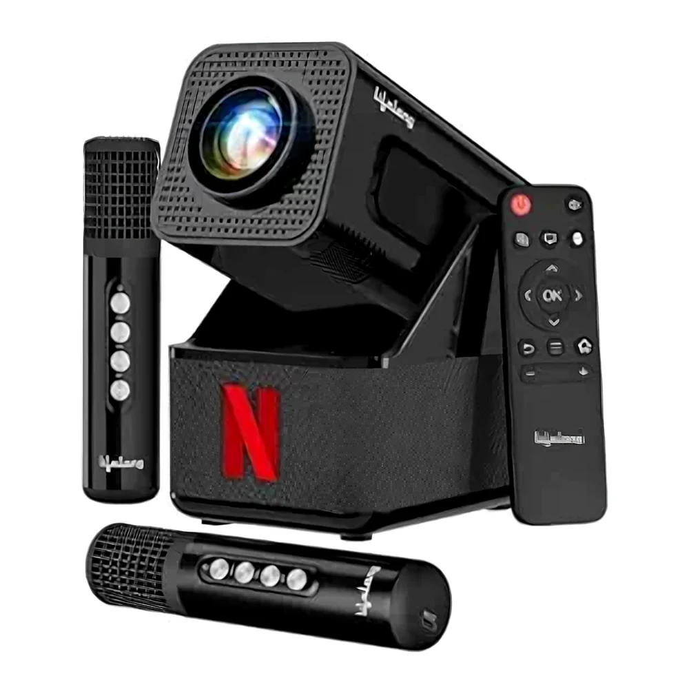 Lifelong Electronics ROAR Projector with 2 Mics | Booming 20W Speakers | Cricket Commentary, Karaoke Party & Room Cinema