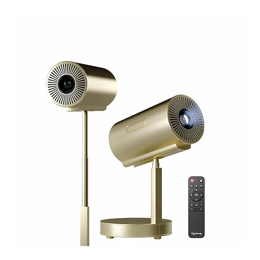 Lifelong Electronics Smart Projector with Adjustable Stand | Android, 1080P HD & 4K Ultra HD Support | 4500 Lumens, 720p Native