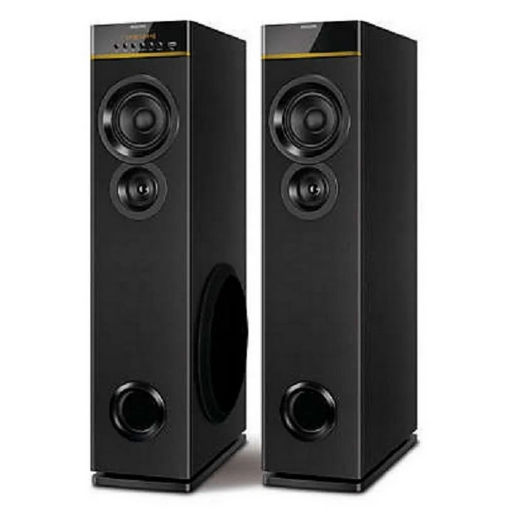 Philips Audio Spa9080B Bluetooth Multimedia Tower Speakers (Black)