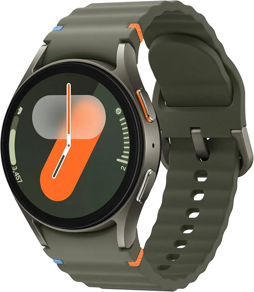 Samsung Galaxy Watch 7 (40mm, Green, BT+LTE) with 3nm Processor | Dual GPS | Sapphire Glass & Armour Aluminum | 5ATM & IP68 | HR, SpO2, BP & ECG Monitor