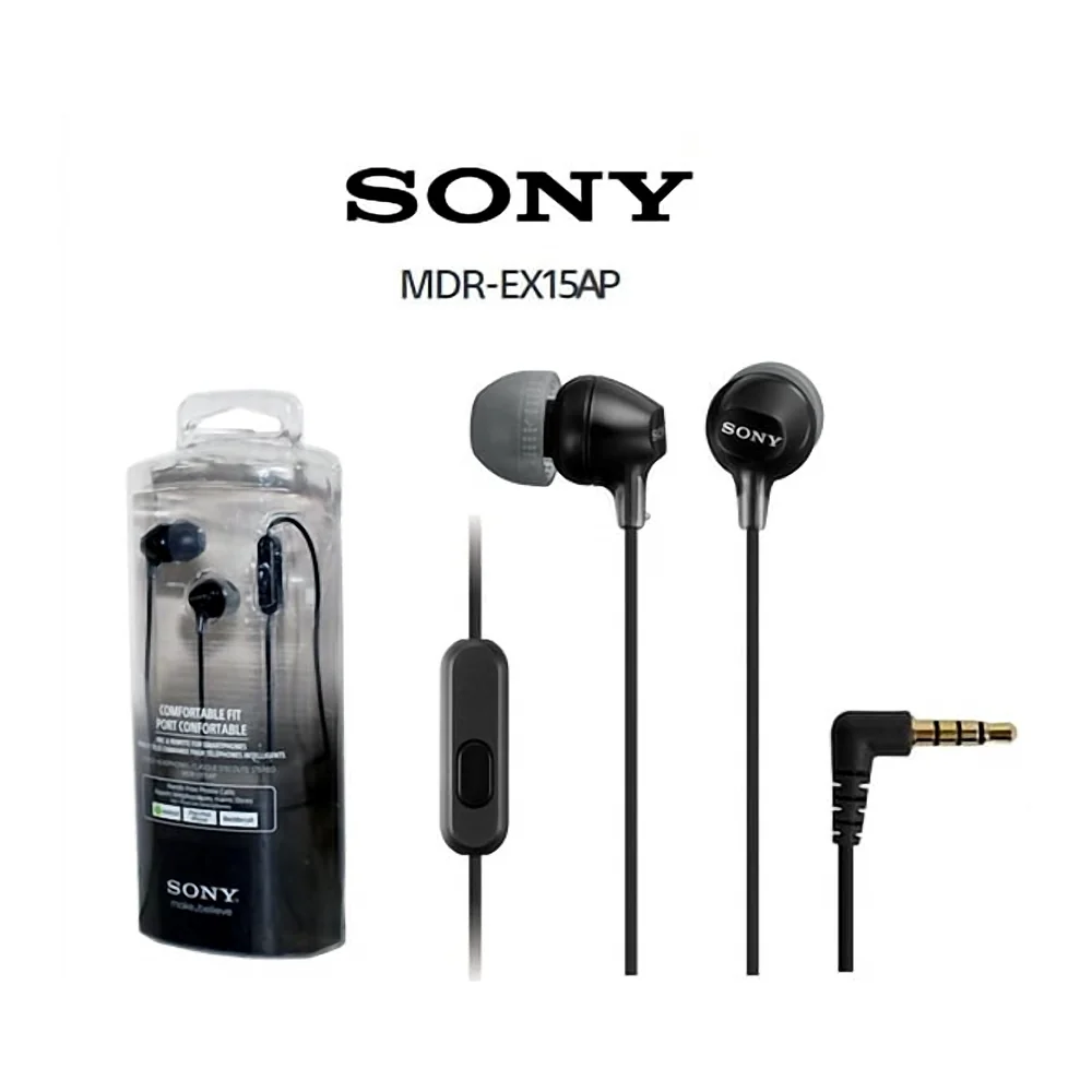 Sony MDR-EX15AP In-Ear Stereo Headphones with Mic