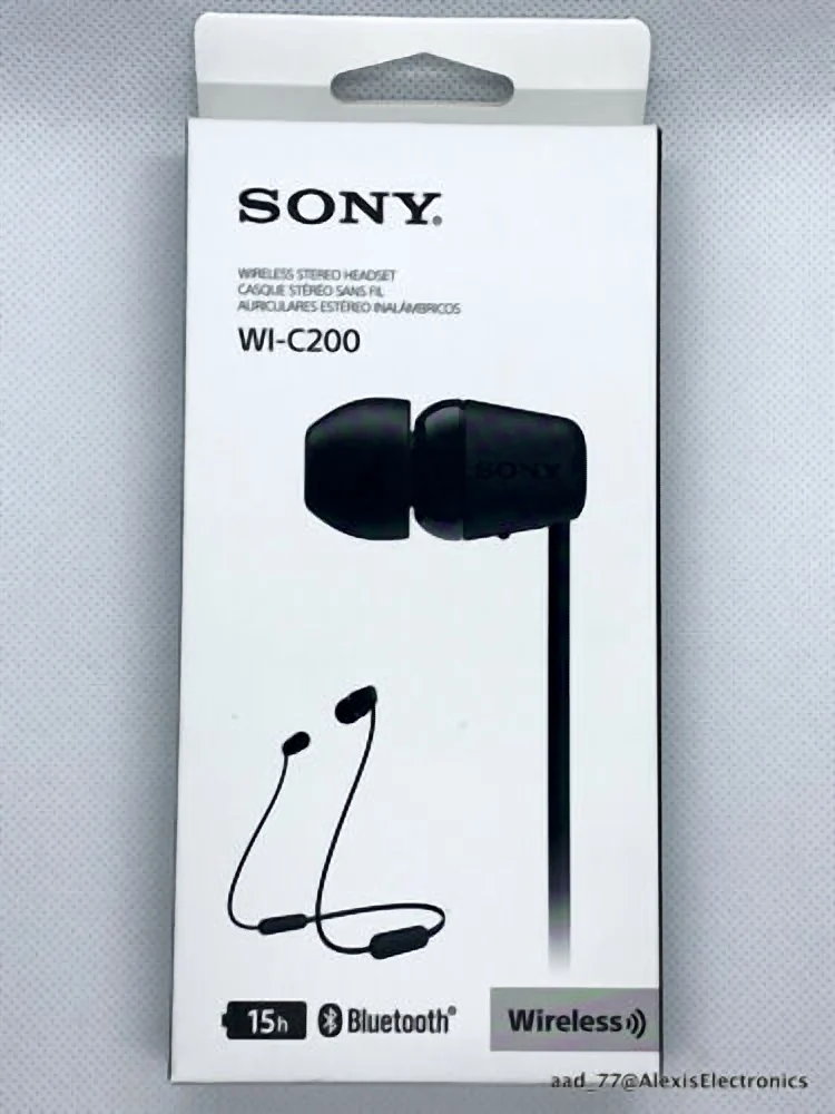 Sony WI-C200 Wireless Headphones with 15 Hrs Battery Life
