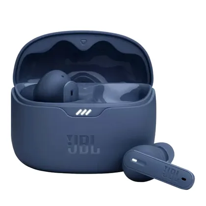 JBL Tune Beam Wireless ANC Earbuds (TWS) with Mic, Customized Extra Bass EQ, 48 Hrs Battery and Quick Charge, 4-Mics, IP54, Ambient Aware & Talk-Thru, Headphones App, Bluetooth 5.3
